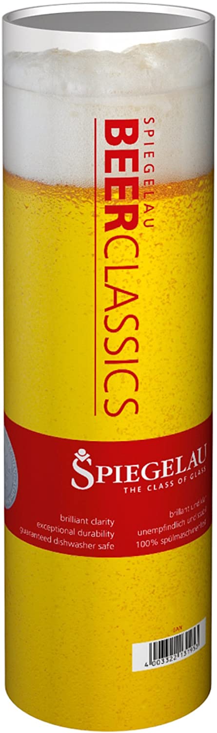 Spiegelau & Nachtmann Spiegelau Beer Classics, Beer Tulip Set, Pilsner Glass, 2 Pieces, Crystal Glass, 440 ml, 4991074