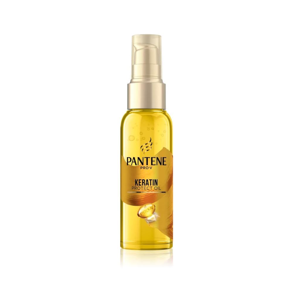 Pantene Pro-V Hair Oil, Keratin Protection, Regenerating Hair Oil, Regenerates & Protects with Vitamin E, Repairs Damage During Styling 100ml