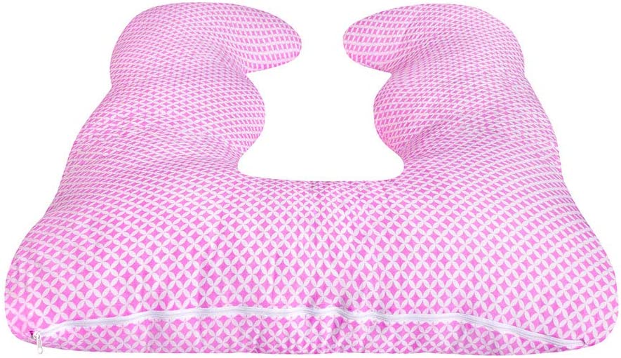 Lulando pregnancy pillow, support pillow, side sleeper pillow, body pillow, U-shape (130 x 100 cm) for sleeping, resting and breastfeeding.
