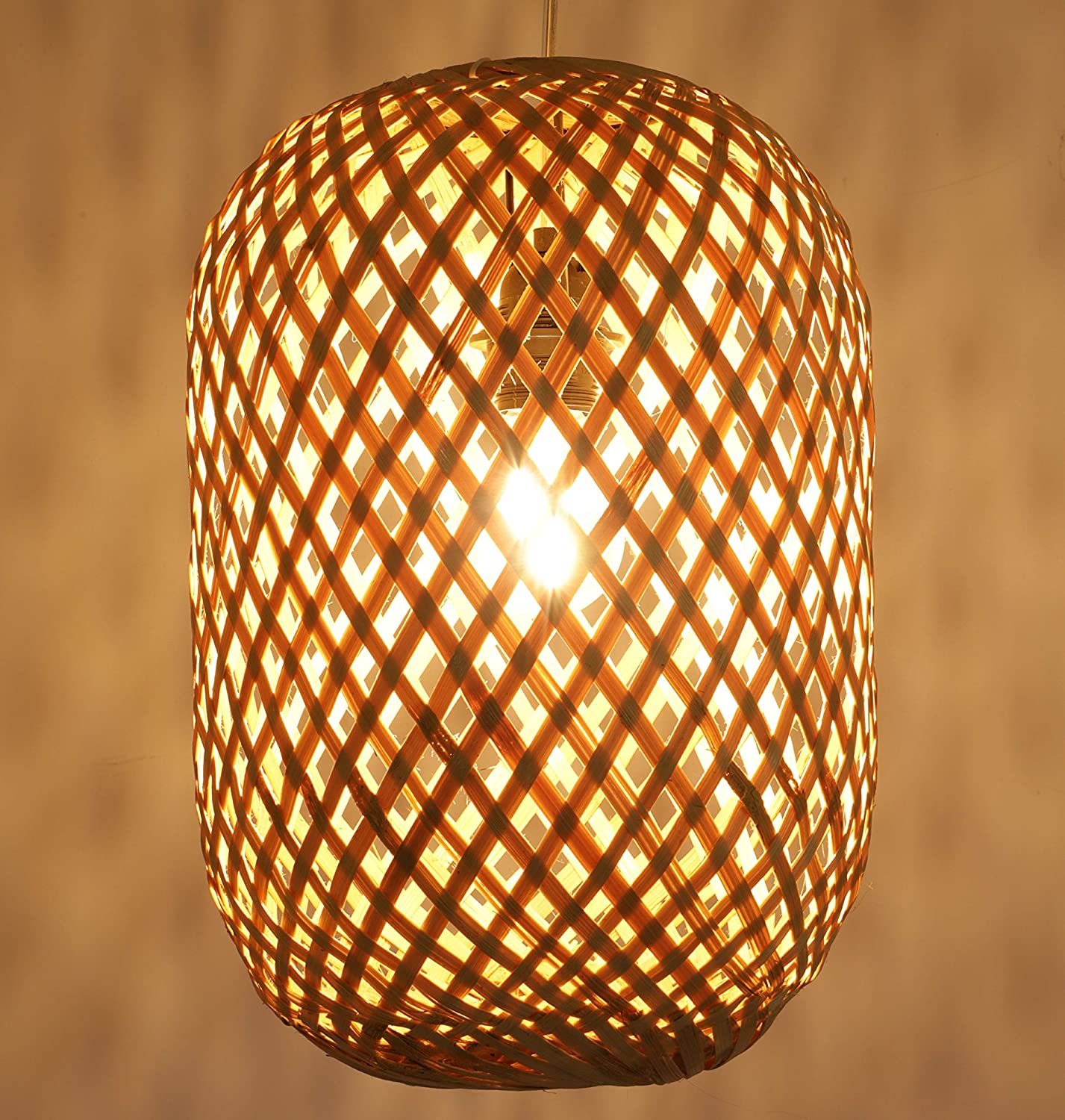 Ceiling Lamp / Ceiling Light, Handmade In Bali From Natural Material, Ratta