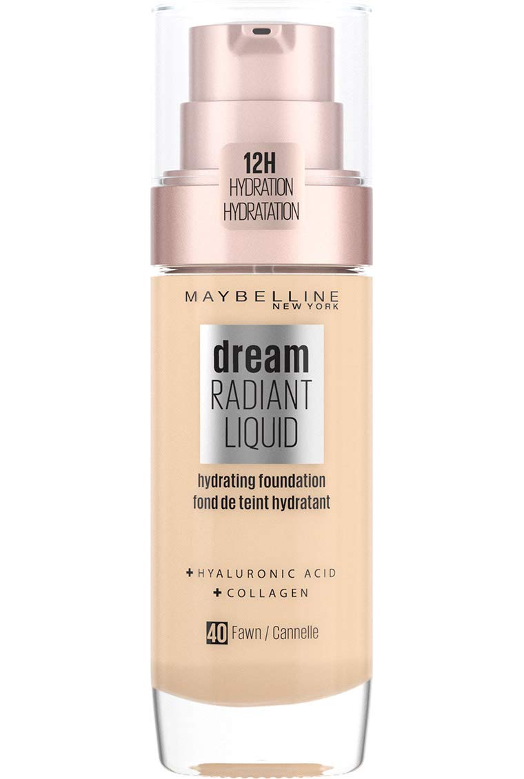 Maybelline New York Make-Up, Dream Radiant Liquid Make-Up, Liquid Foundation, ‎no. fawn