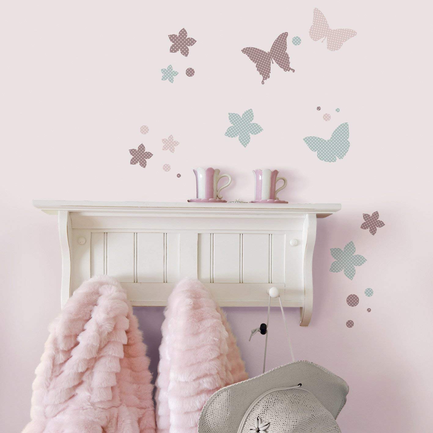 Roommates W20910 Butterflies Peel And Stick Wall Decals
