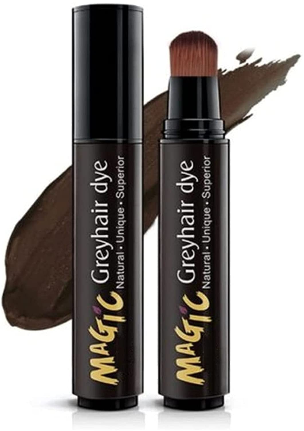 Zooarts Disposable Coloring Agent To Cover Gray Hair, Natural Herbs White Hair Cover Up Stick, Disposable Hair Dye Stick, No-Wash Complementary Colour Pen, Semi-Permanent Root Hair Colouring (Coffee), ‎coffee