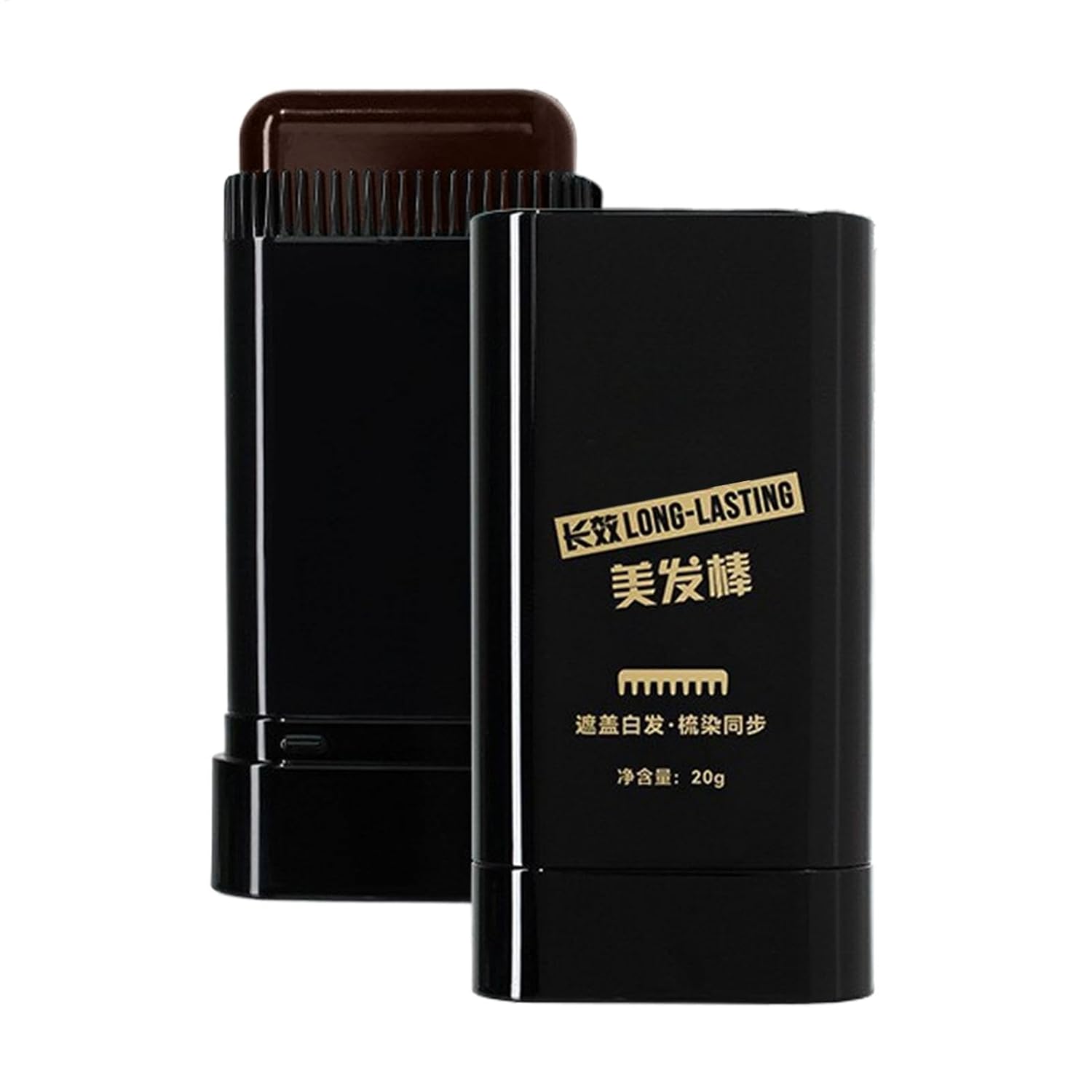 Hair Dye Comb, Safe and Practical Comb Hair Dye, Waterproof and Sweatproof Hair Dye Comb, Black Hair Color with Comb Applicator, Hair Concealer for Combing for Men and Women