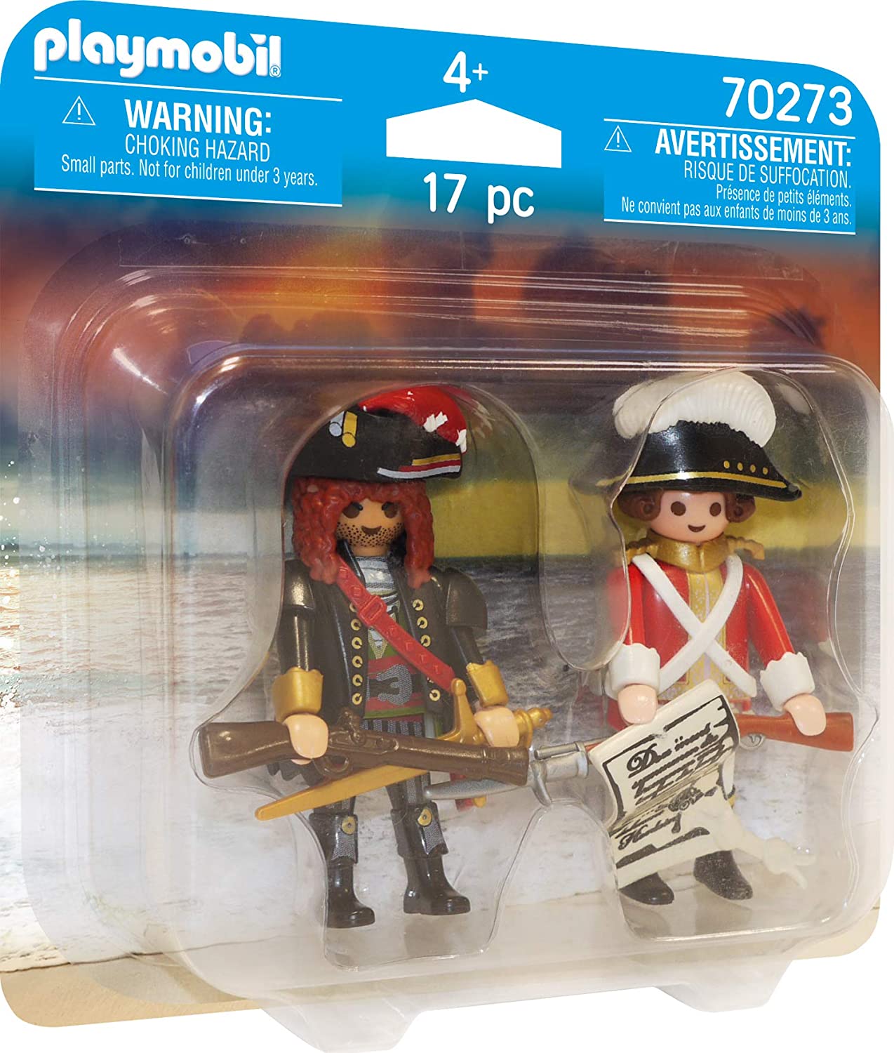 PLAYMOBIL DuoPacks 70273 Pirate Captain and Rotskirt for Age 4 and Above