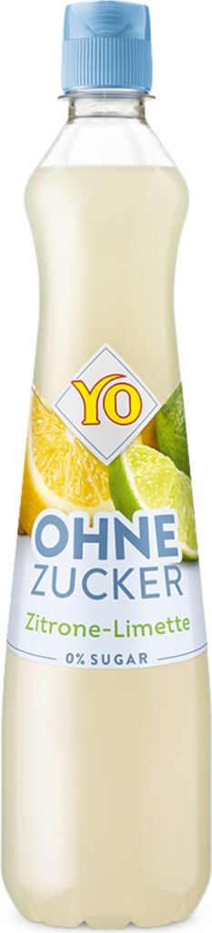 YO Ohne Zucker Zitrone-Limette Sirup 700ml