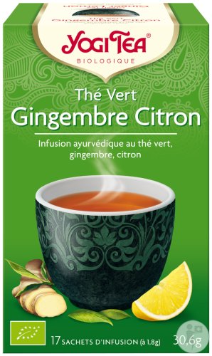 Yogi Tea Green Tea Ginger Lemon Organic 17 tea bags