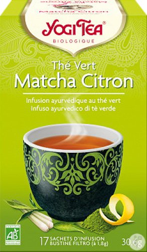 Yogi Tea Green Tea Matcha Lemon Organic 17 tea bags