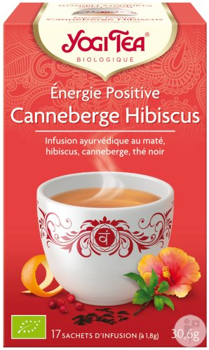 Yogi Tea Positive Energy Cranberry Hibiscus Organic 17 tea bags