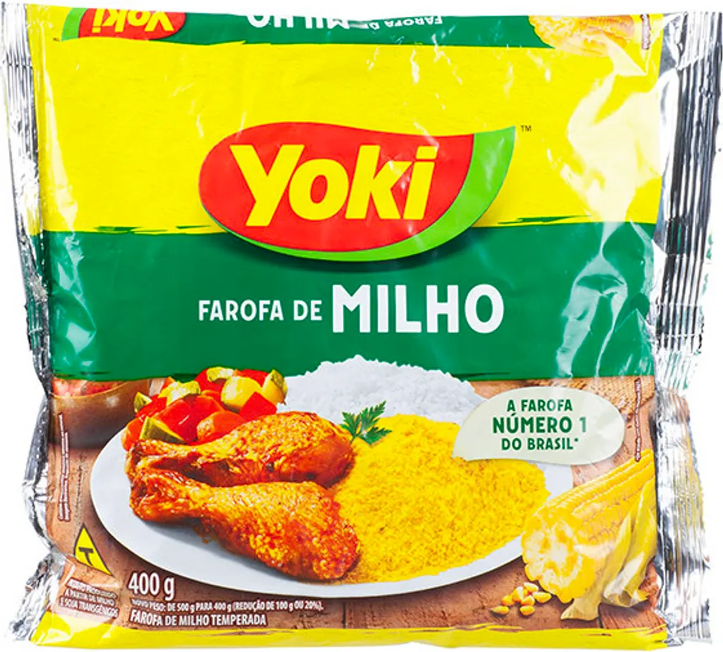 YOKI Spiced Corn Flour Farofa Pronta de Milho 400g