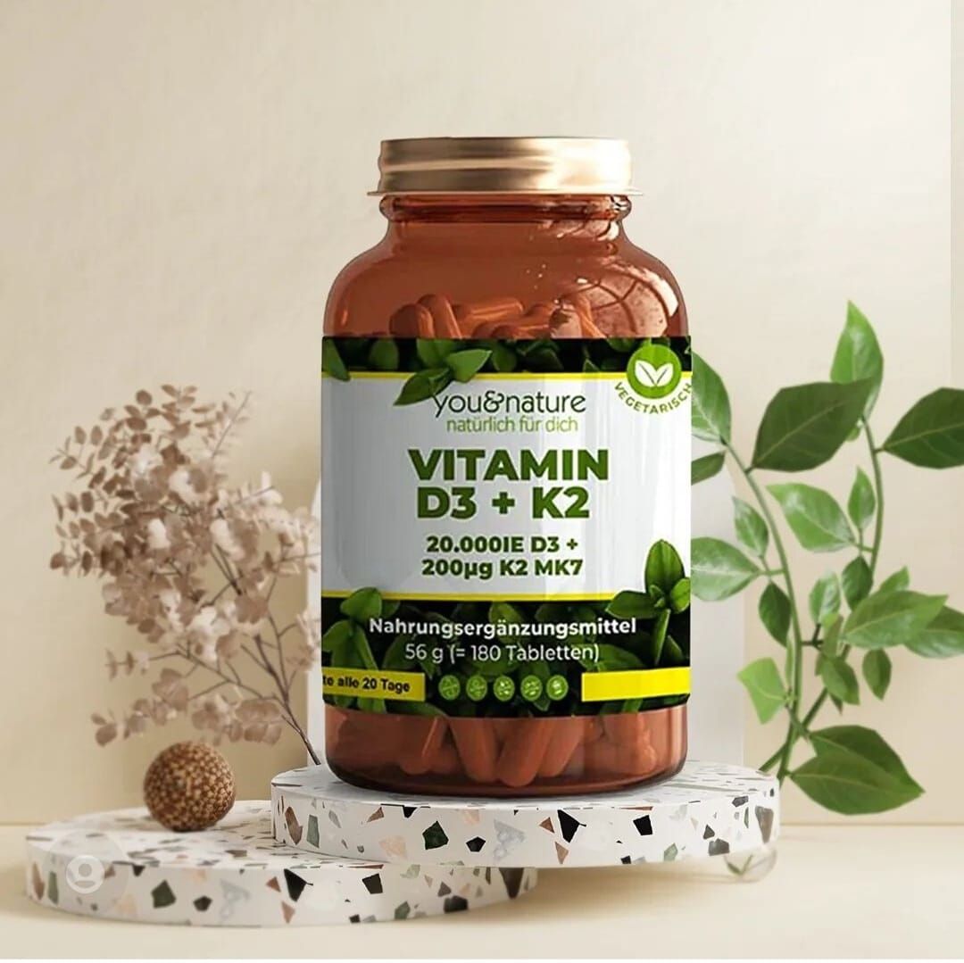 You&Nature Vitamin D3 + K2 MK7 20,000 IU + 200 µg