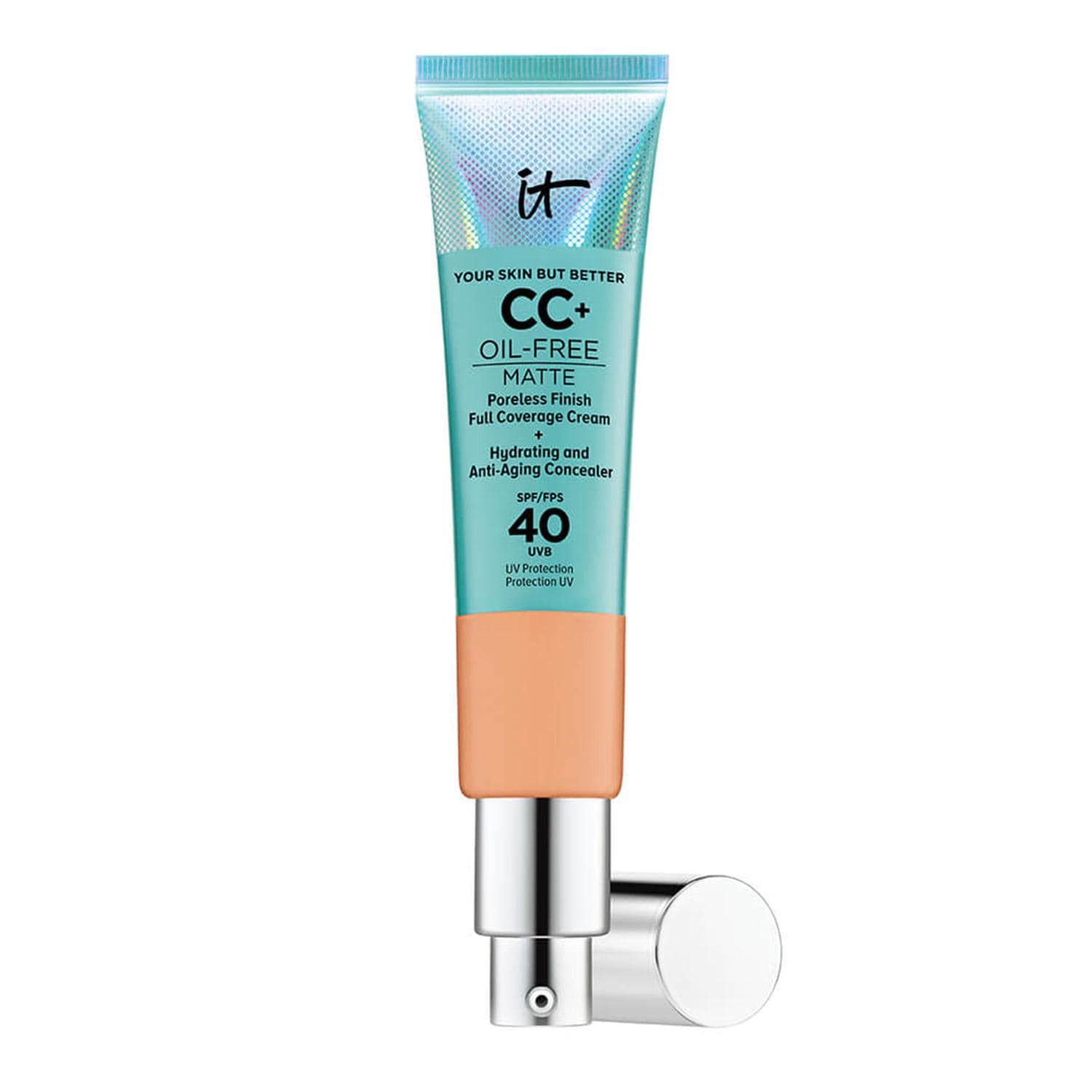IT Cosmetics Your Skin But Better™ CC+™ Cream Oil Free Mat SPF 40+,Neutral Tan, Neutral Tan