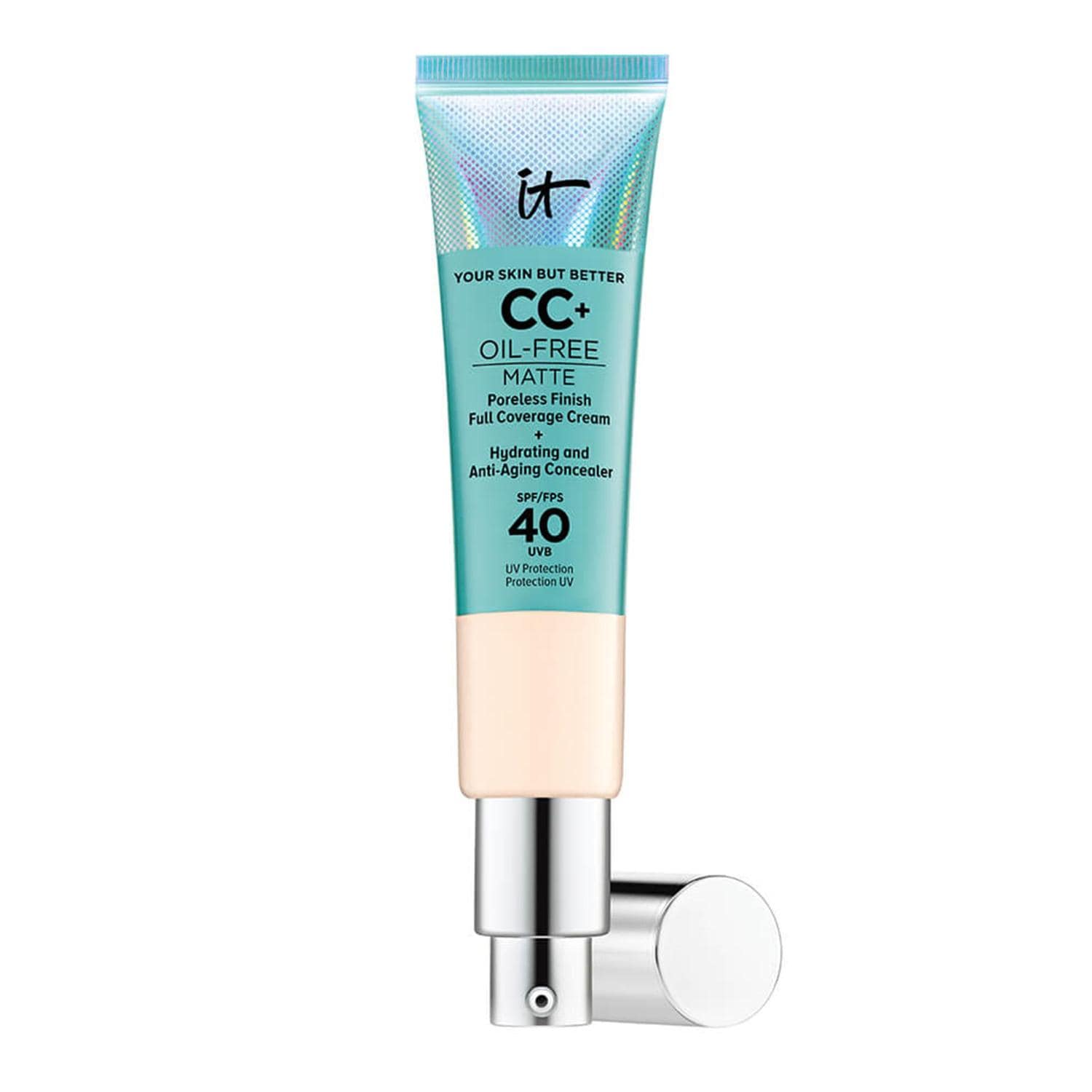 IT Cosmetics Your Skin But Better™ CC+™ Cream Oil Free Mat SPF 40+,Fair Light, Fair Light