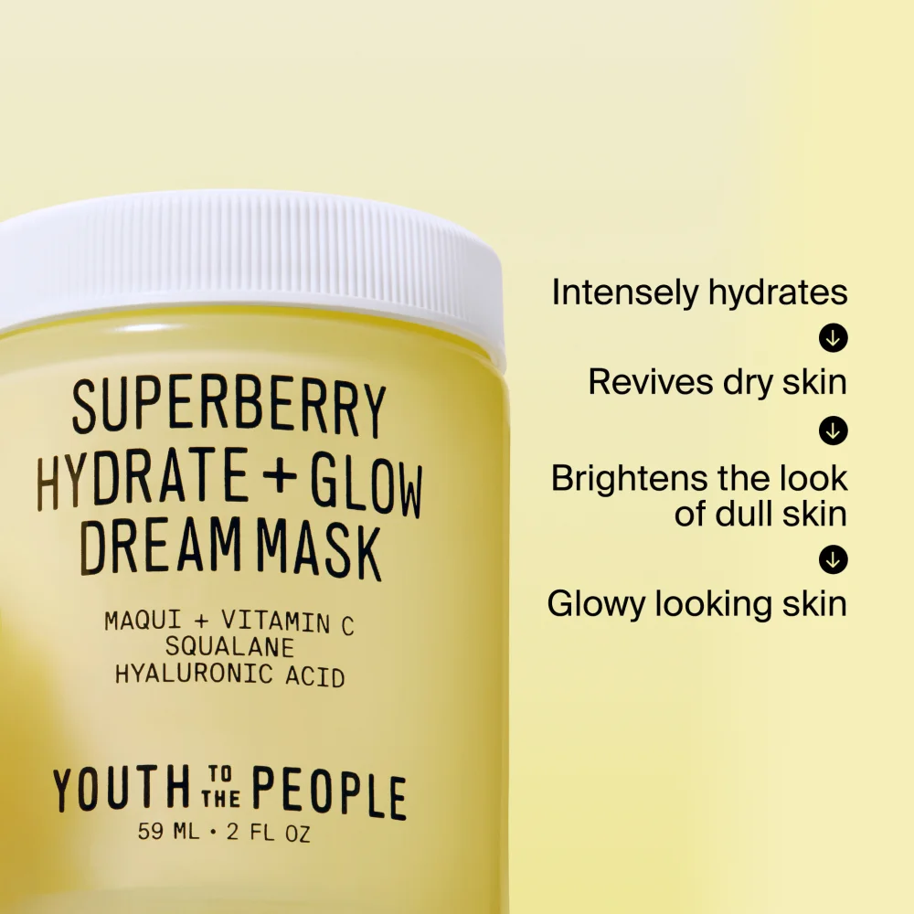 Youth To The People Superberry Hydrate + Glow Dream Mask Mask for hydrated and radiant skin