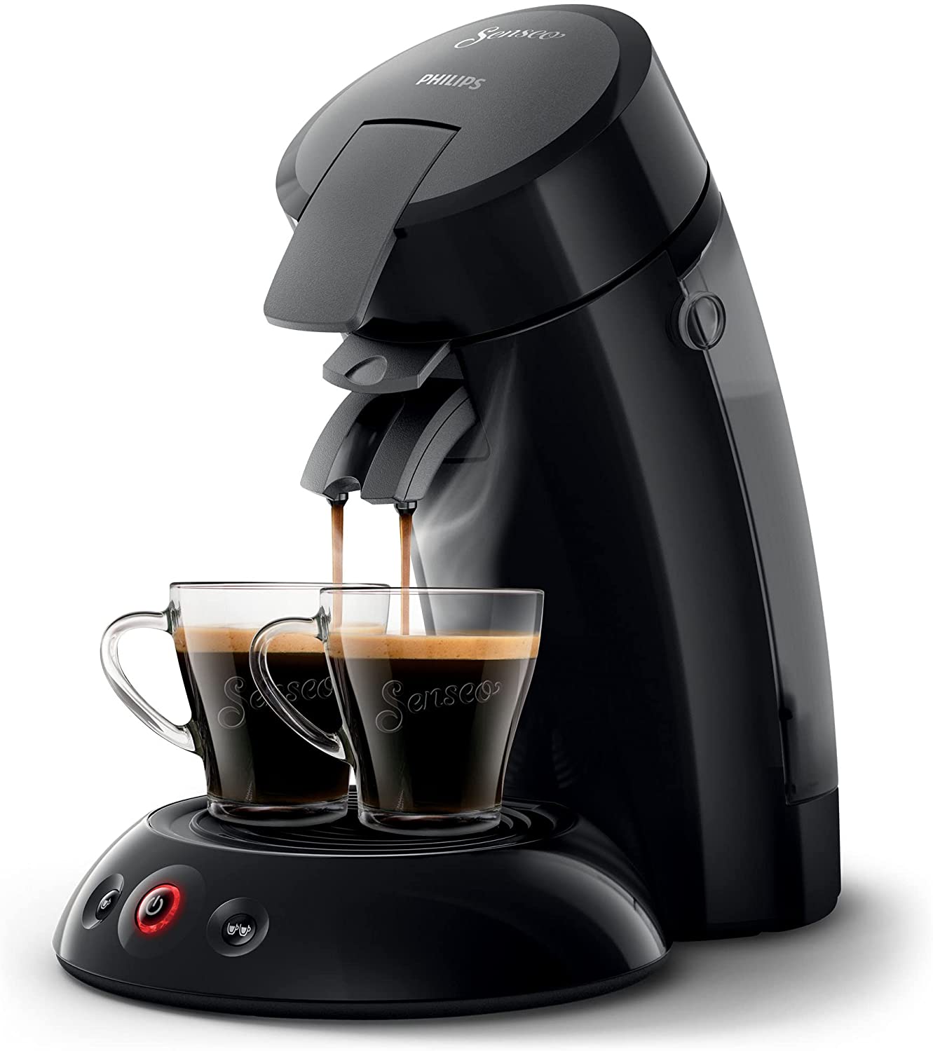 Philips Domestic Appliances Senseo Original Kaffeepadmaschine (mit Kaffee Boost und Crema Plus Technologie), Schwarz, HD6553/67