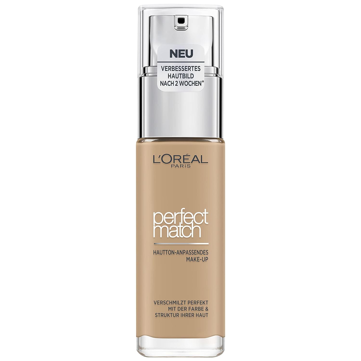 L \ 'Oréal Paris Perfect Make-up 3.D/3.W Golden Beige, Liquid Foundation with Hyaluron and Aloe Vera, 30 ml