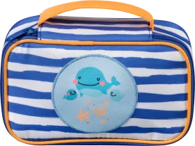 Vito & Joe children's bag blue/white whales, 1 pc