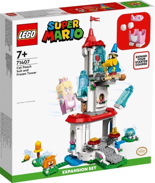 LEGO 71407 Super Mario Cat Peach Suit and Ice Tower - Expansion Set, Buildable Toy to Combine with Mario, Luigi or Peach Starter Set