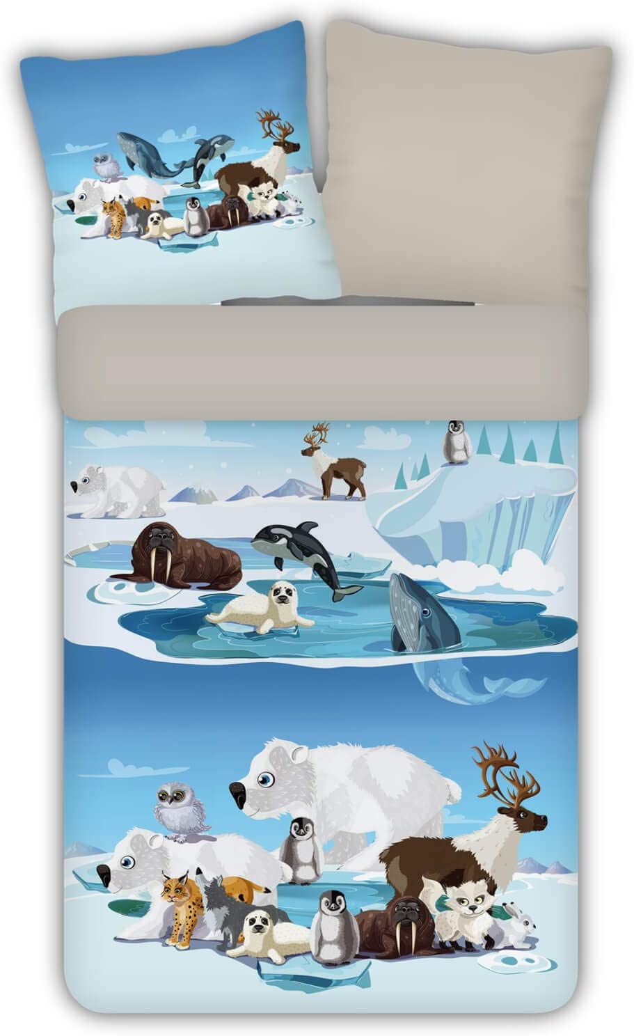 Espico Trendy Bedding Ice Plole North Pole Arctic Antarctic Polar Bear Peng
