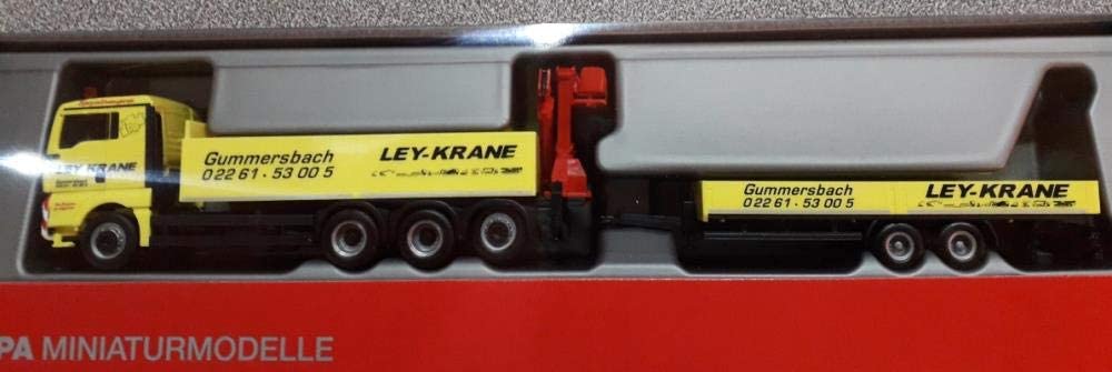 Herpa 310741 Model Man Tgx Xl Euro 6C Truck With Loading Crane And Low-Load