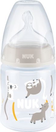 NUK Baby Bottle First Choice Temp.Control gray, Gr.1, 0-6 Months, 150ml, 1 Pc