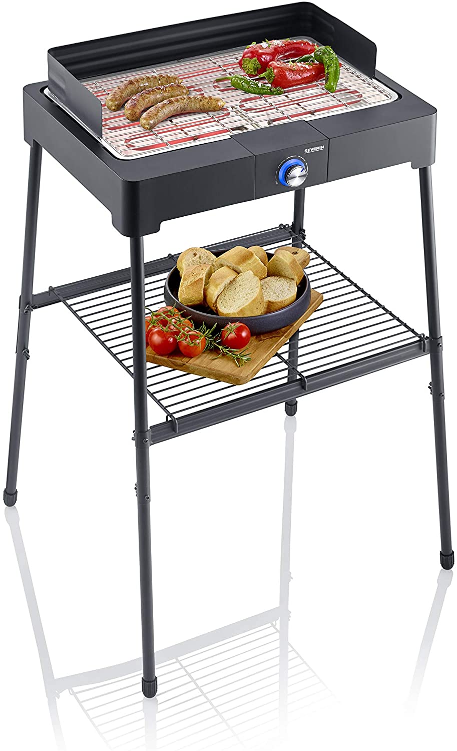 Severin 8561 2200 Barbecue With Grill-Black