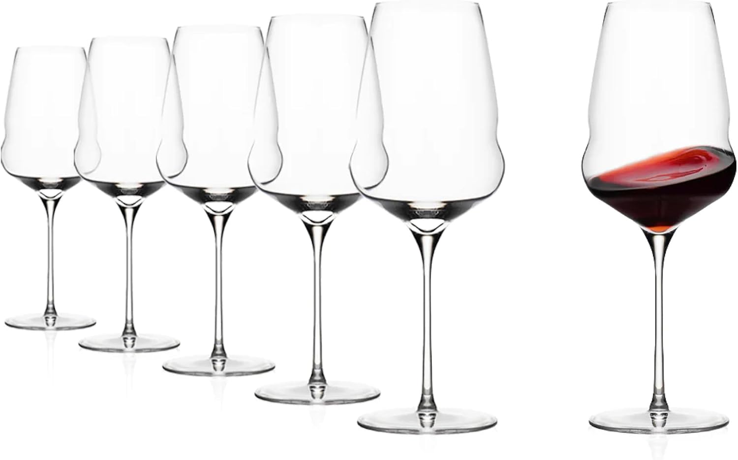 Stölzle Lausitz Red Wine Goblet Glasses Cocoon/Red Wine Glass Set of 6/High Quality Red Wine Glasses Extravagant Wine Glasses Red Wine Stölzle Red Wine Glasses