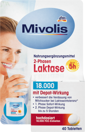 Mivolis 2-Phase Lactase 18,000, 40 pieces, 40 pcs