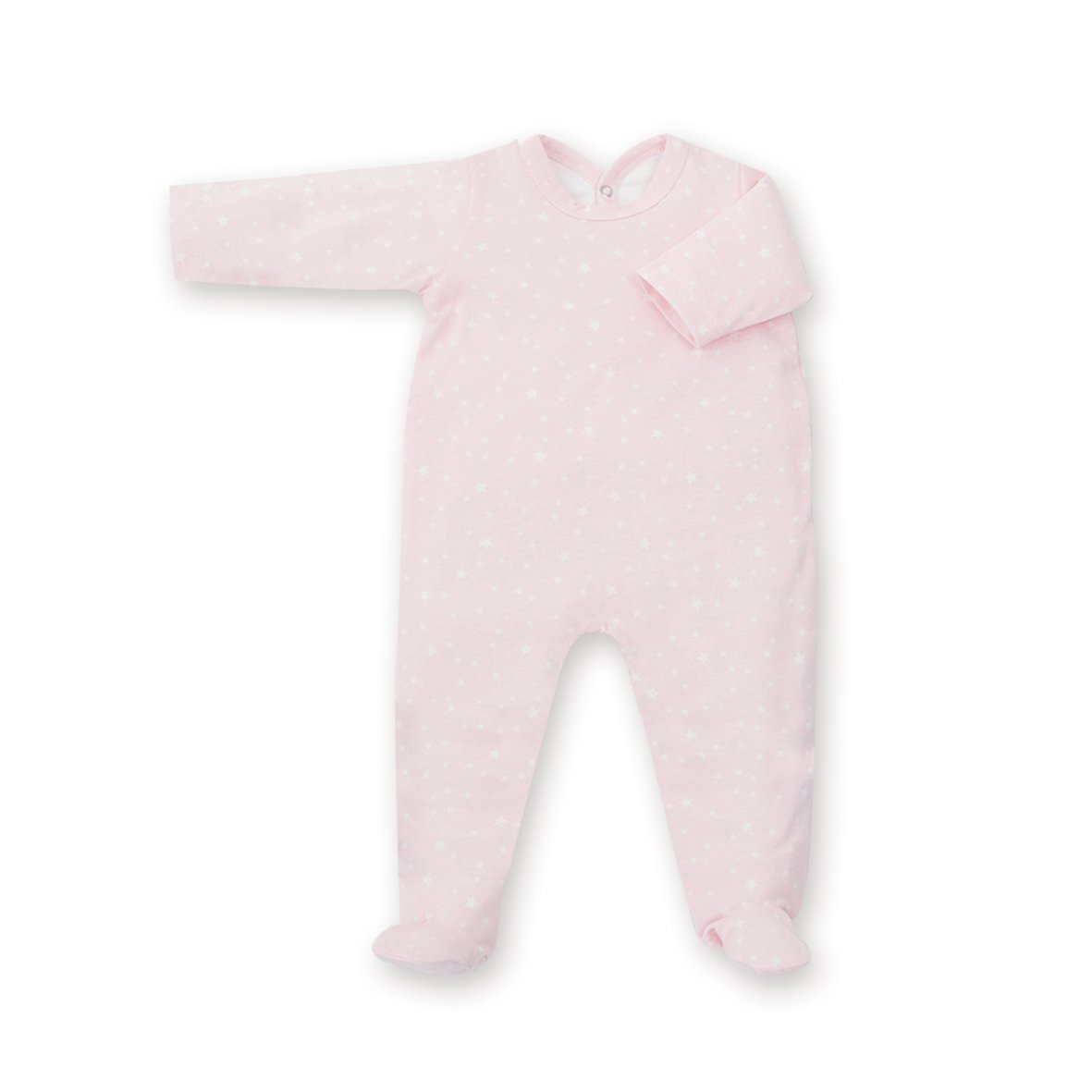 Bemini by Baby Boum 563STAR154JP Sleepsuit 0 – 3 Months Jersey Cotton 54 Cristal