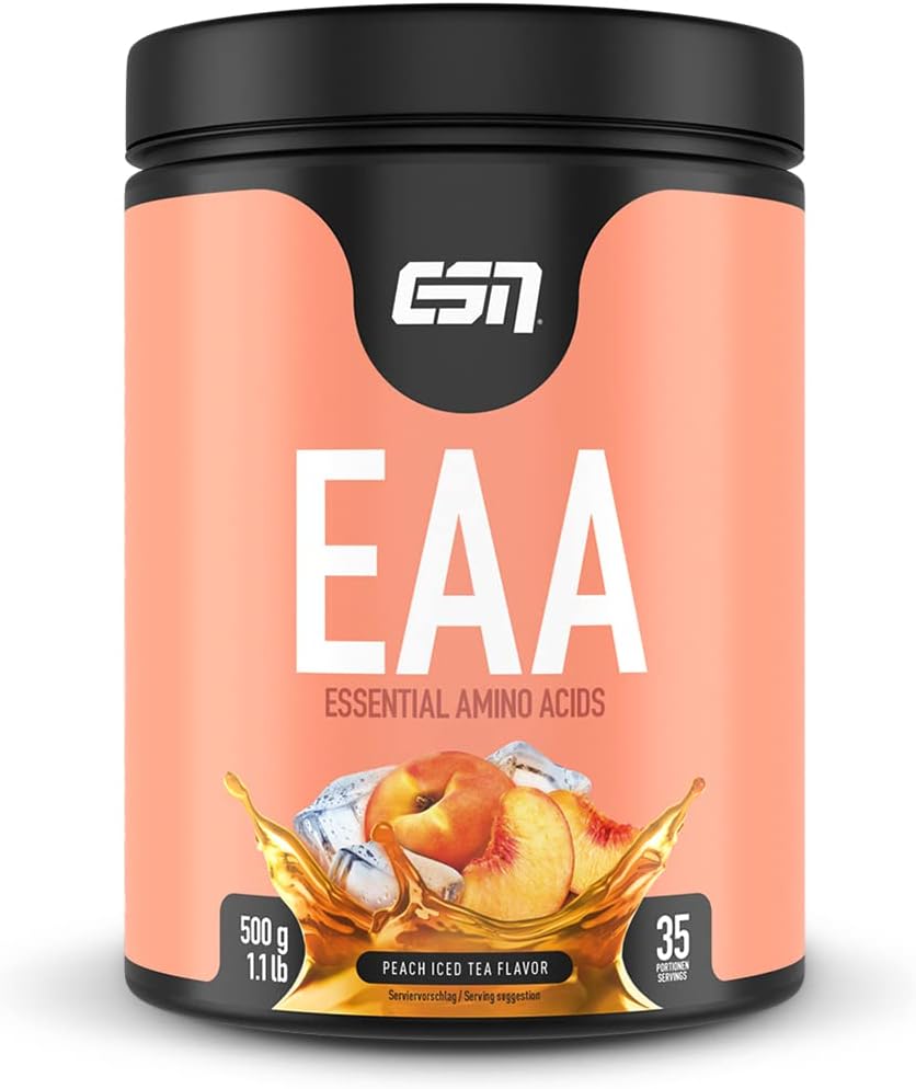 ESN EAA Powder Contains All 8 Essential Amino Acids EAA Vegan Instant 10,000 mg EAAS Per Shake 35 Servings 500 g Made in Germany 9901 0.5