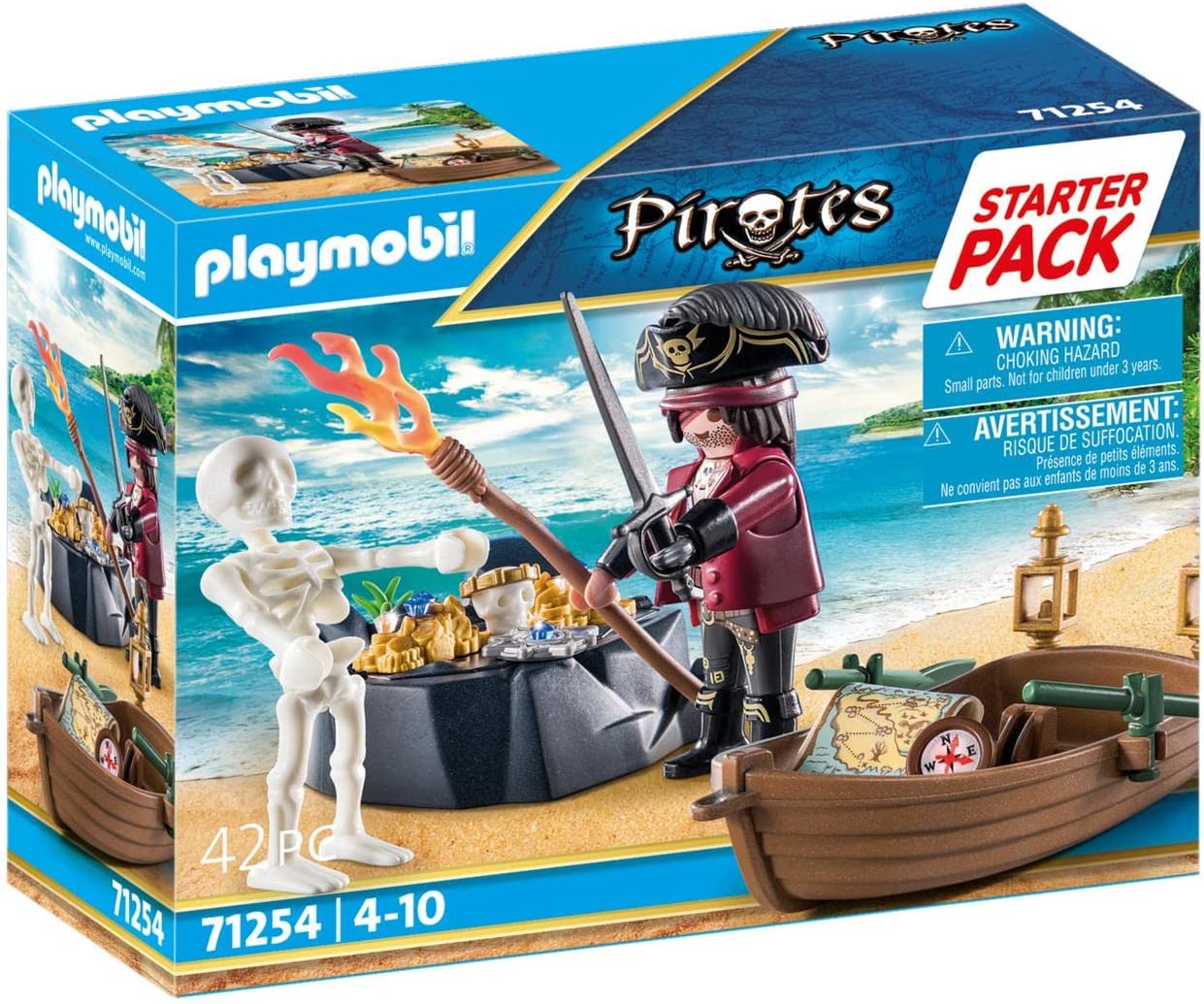 PLAYMOBIL Starter Pack Pirate with Rowing Boat
