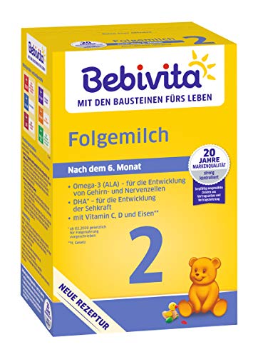 Bebivita 2 Folgemilch - ab dem 6. Monat, 3er Pack (3 x 500g)