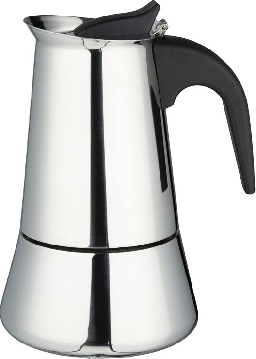 Cafe Ole Café Olé Stainless Steel 6 Cup Espresso Maker Suitable for Induction, Ceramic, Gas and Electric Hobs