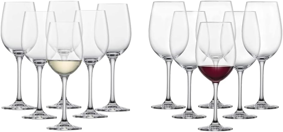 Schott Zwiesel Classico White Wine Glass, Classic Wine Glasses for White Wine & Red Wine Glass, Classic Burgundy Glasses for Red Wine, Dishwasher Safe Tritan Crystal Glasses, Made in Germany