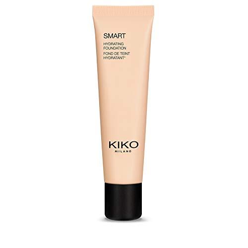 KIKO Milano Smart Hydrating Foundation 01 - Wr 01 | Moisturising and Balancing Liquid Foundation, rose ‎warm