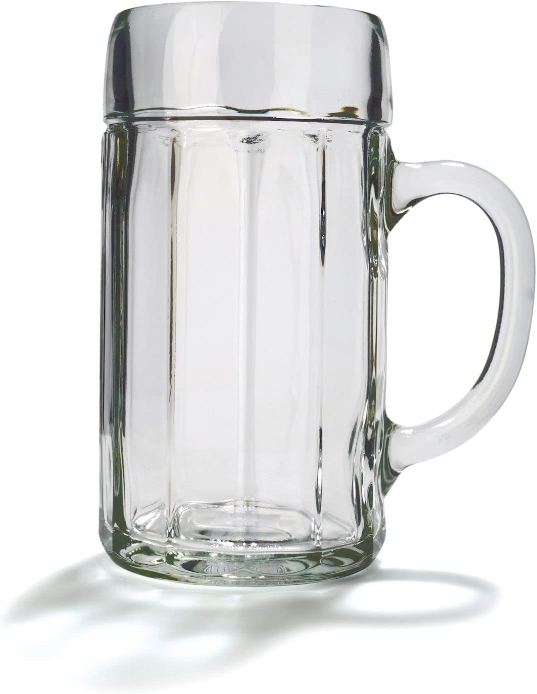 Stölzle Oberglas Beer Mug Corner Measuring Tankard / Set of 6 Beer Mugs 0.5 Litres / Sturdy Beer Jug / Beer Glasses 0.5 Litres Made of Soda Lime Glass / Beer Mugs 0.5 L Dishwasher Safe