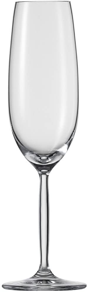 Schott Zwiesel 118249 Champagne Flute Glass, Clear, 6 Units