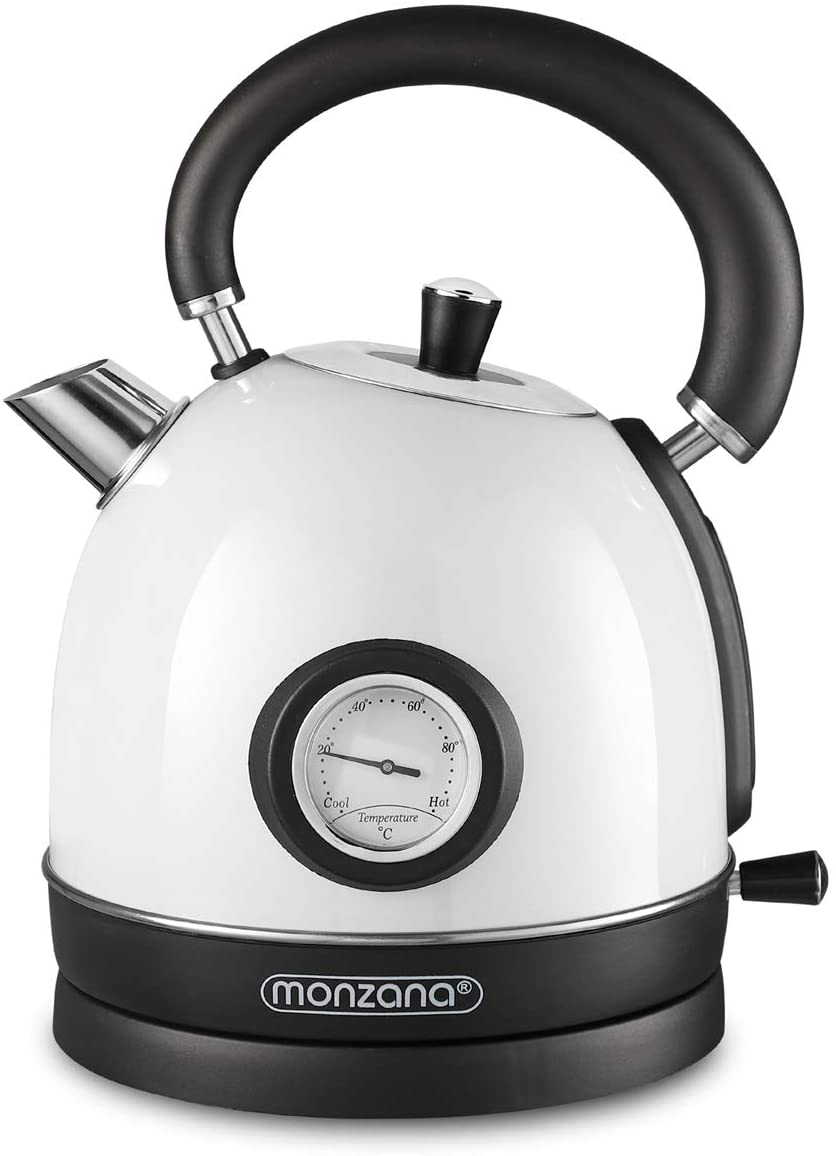 Monzana Stainless Steel Kettle in Retro Design