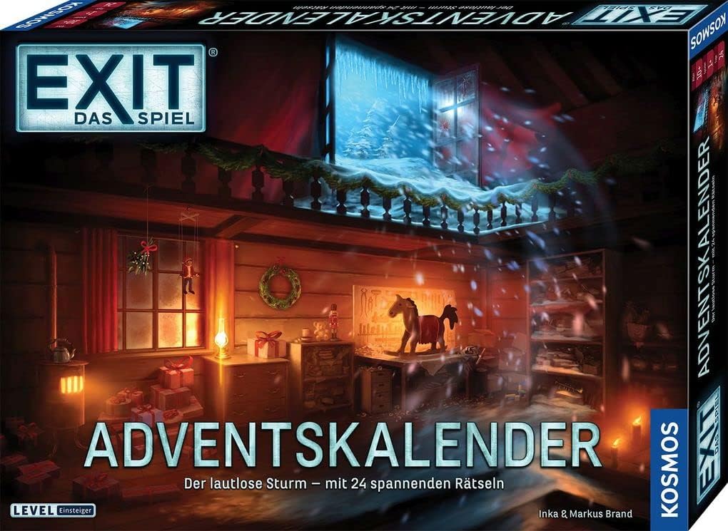 KOSMOS 683009 EXIT The Game Advent Calendar, The Silent Storm with 24 Exciting Puzzles from 10 Years, Escape Room Game Before Christmas, for Children, Teenagers and Adults
