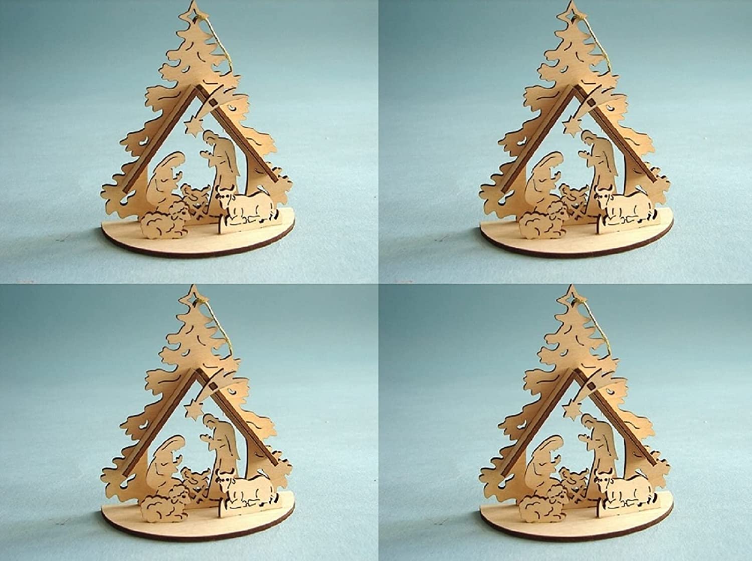 Bavaria Home Style Collection Christmas Decoration Set Nativity Scene I Christmas Tree Decoration Made of