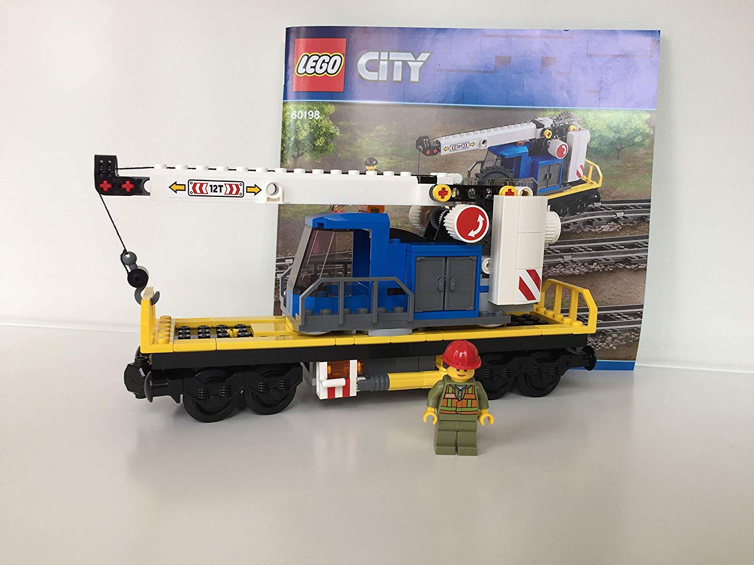 Eb Lego City Railway Waggon With Crane, Crane Truck (From 60198)