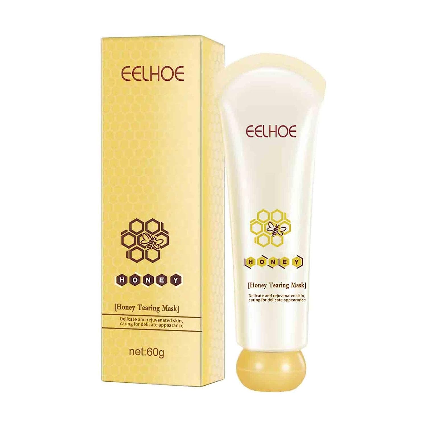 livegri Honey Tearing Mask Exfoliating Blackhead Control Honey Peel Mask for Face Oil Control Blackhead Remover Dead Skin Clean Pores Shrinking (Pack of 1), items