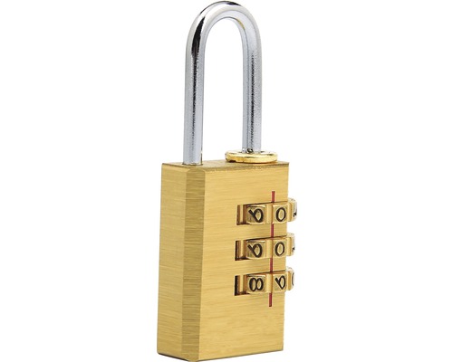 Brass combination lock 20 mm