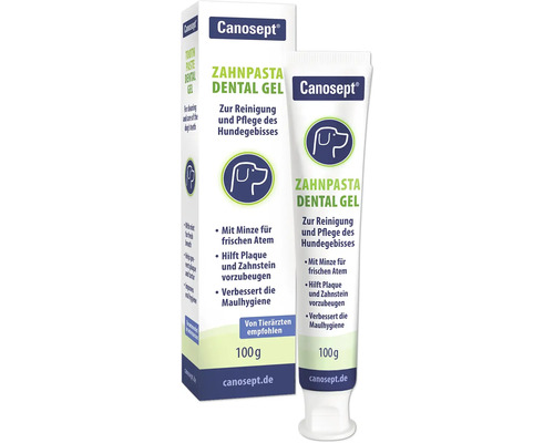 Dental care Canosept® Detal Gel Dog 100 ml dog toothpaste, refreshing toothpaste for cleaning and caring for dog teeth