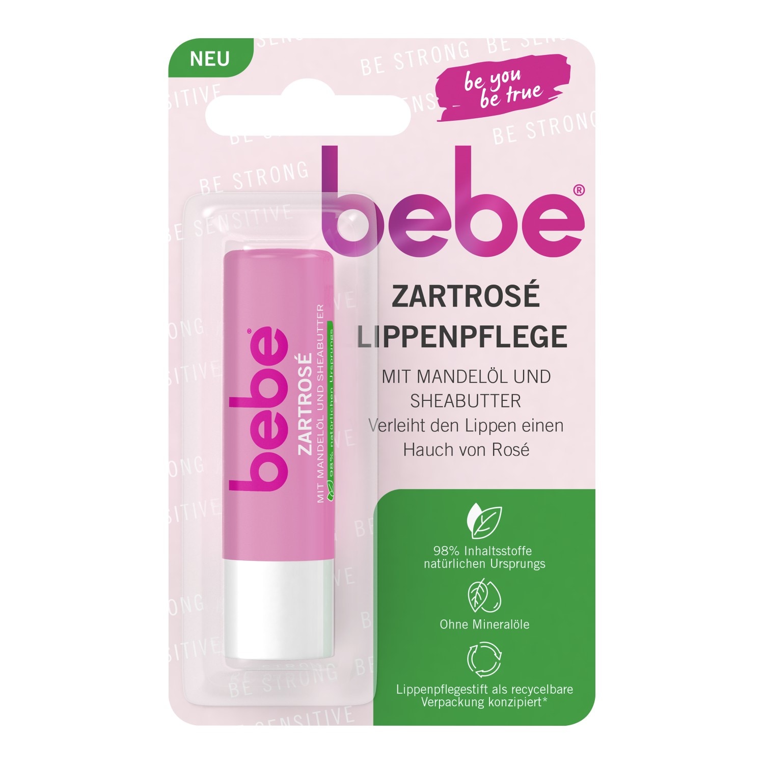 bebe Zartrosé lip care with almond oil