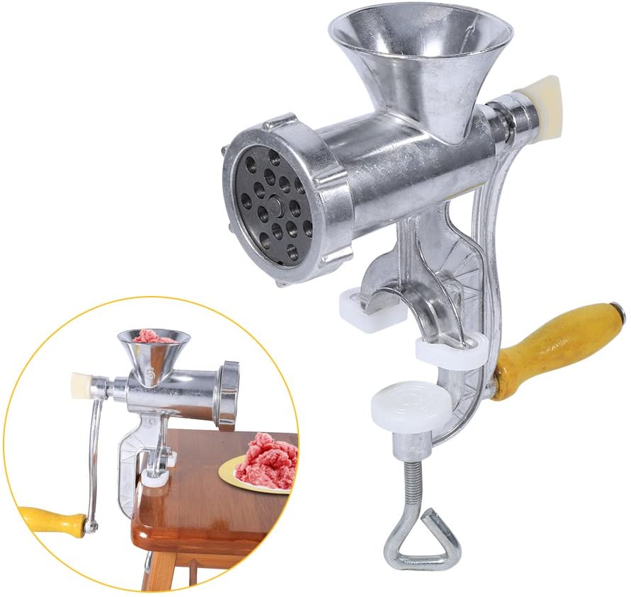 Taidda- Aluminium alloy meat grinder, powerful suction foot, hand operate, manual meat grinder, sausage, meat grinder, table, kitchen, home tool.