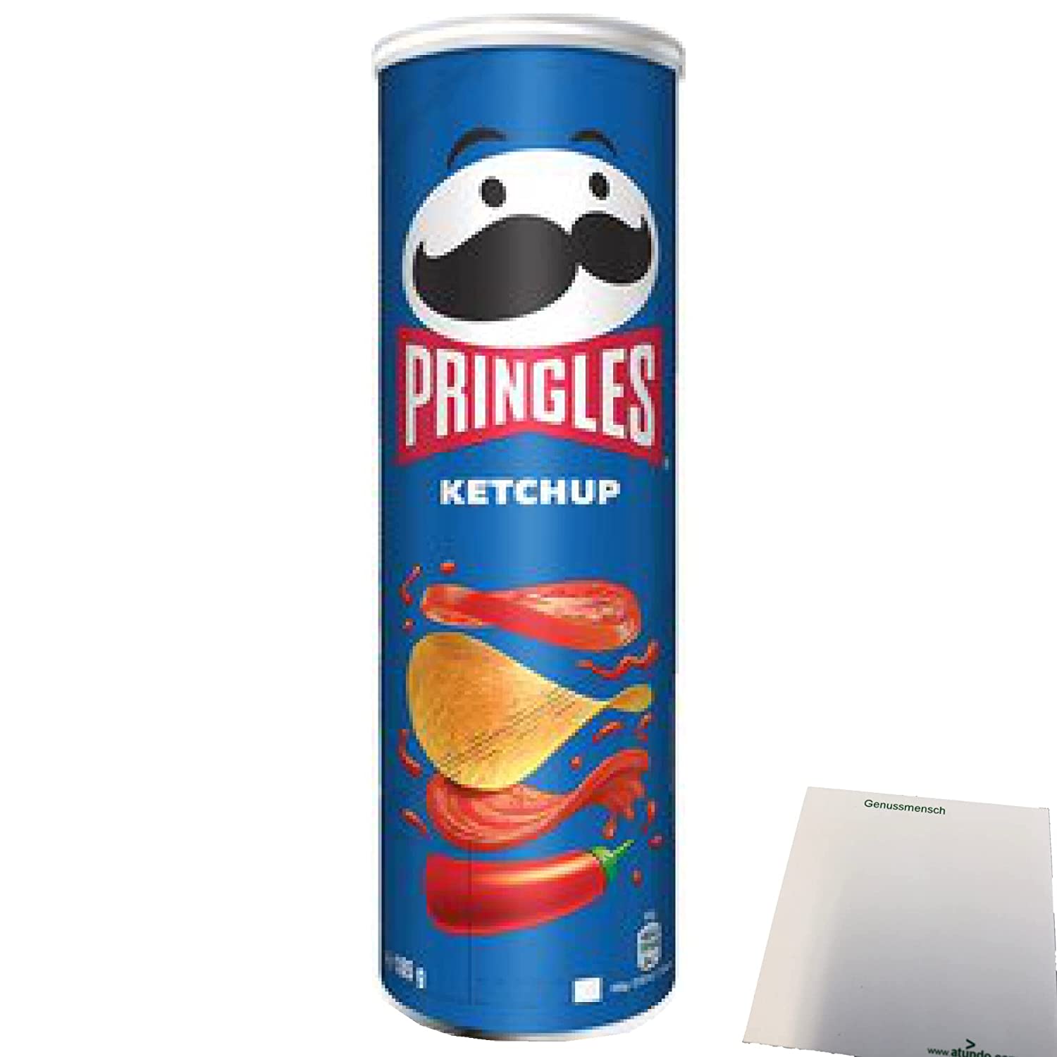 Pringles Ketchup Flavour (185g Packung) + usy Block