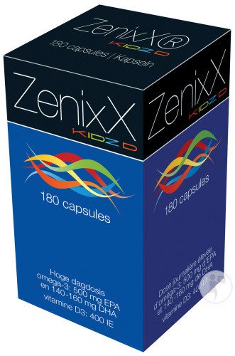 ZenixX Kidz D Omega 3 Vitamin D Children 180 capsules