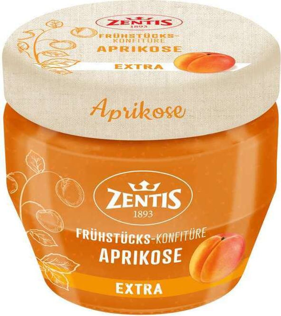 Zentis Frühstücks-Konfitüre Aprikose (230 g)
