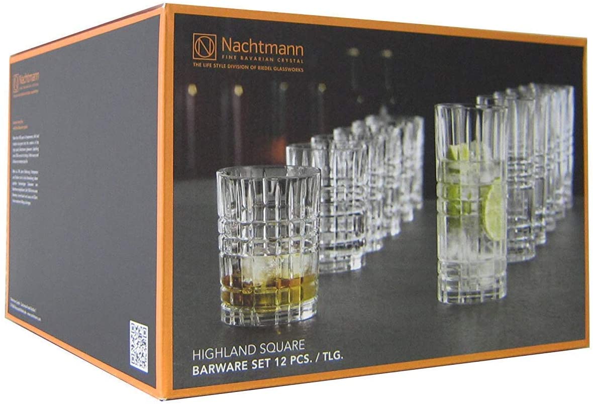 Spiegelau & Nachtmann Highland Gift Set 6x Tumblers and 6x Long Drink Glasses Set of 12